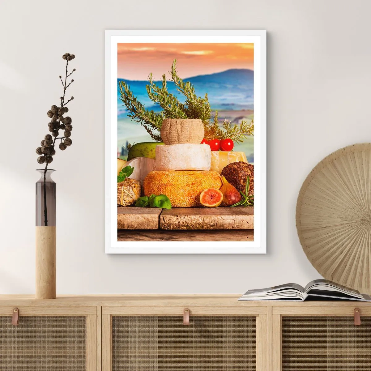 Poster in een witte lijst - De Italiaanse levensvreugde - 50x70 cm