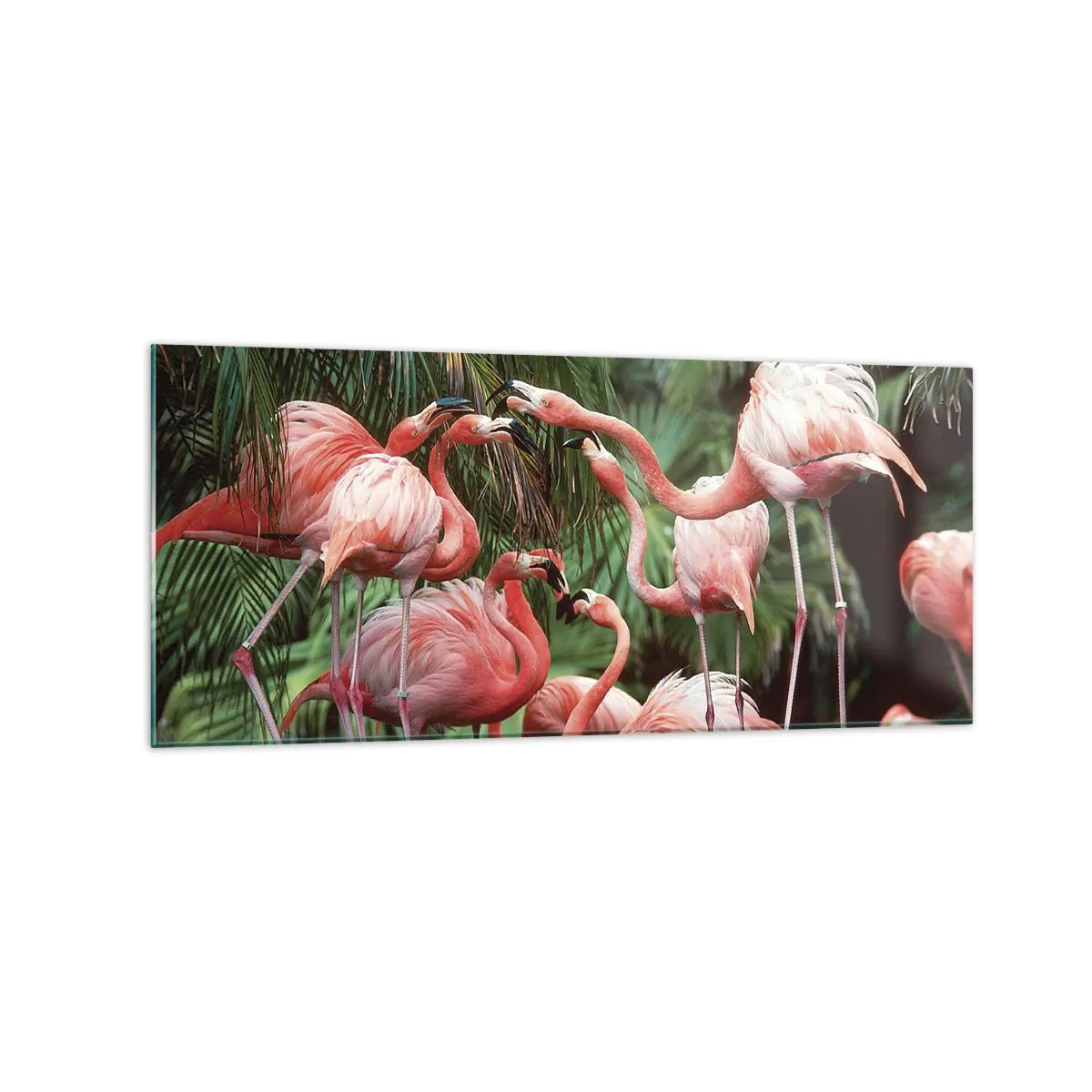 Schilderen op glas - Middag roddels - 120x50 cm