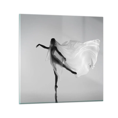 Schilderen op glas - Lichtheid en gratie - 50x50 cm