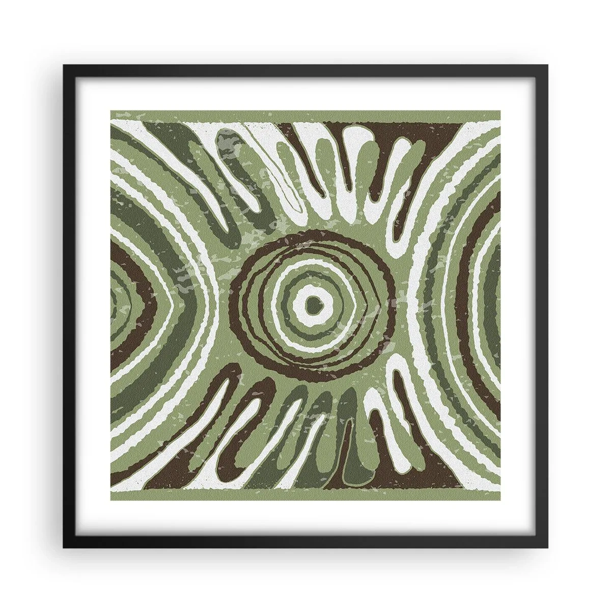 Poster in een zwarte lijst - Een explosie van emoties - 50x50 cm