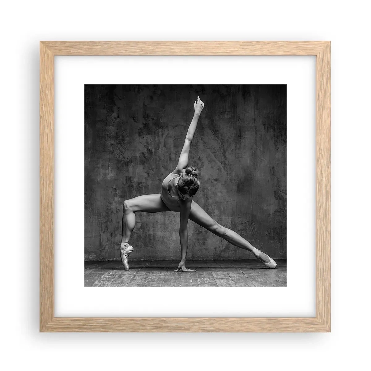 Een poster in een licht eiken lijst - Het ideaal van balans - 30x30 cm