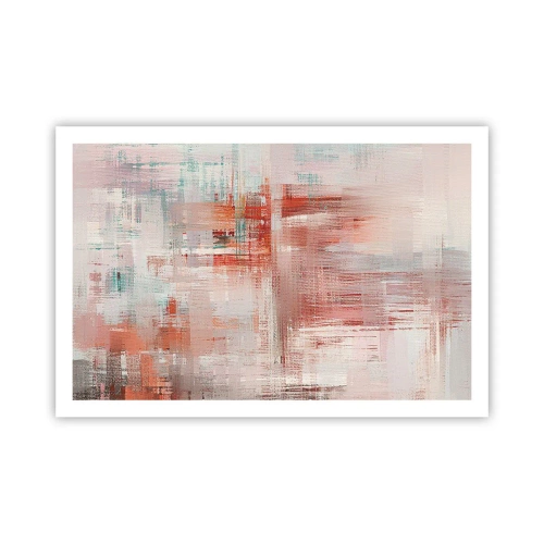 Poster - Vaag. Maar roze - 91x61 cm