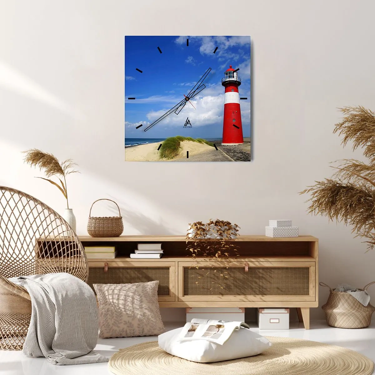 Wandklok - Klok - Een droom eenzame plek - 30x30 cm