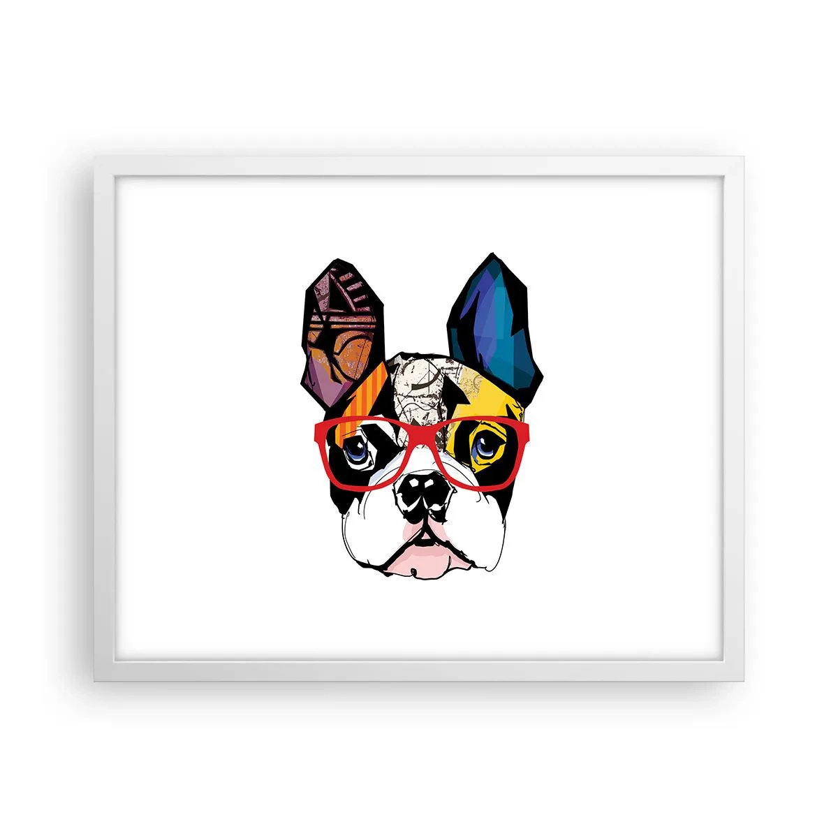 Poster in een witte lijst - intellectueel - 50x40 cm