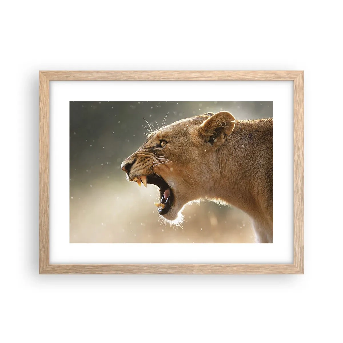 Een poster in een licht eiken lijst - Probeer niet te luisteren - 40x30 cm