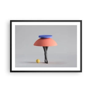 Poster in een zwarte lijst - Surrealistische compositie - 70x50 cm