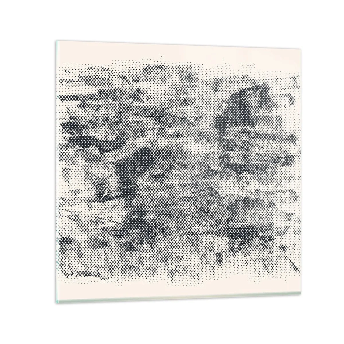 Schilderen op glas - Mistige compositie - 70x70 cm