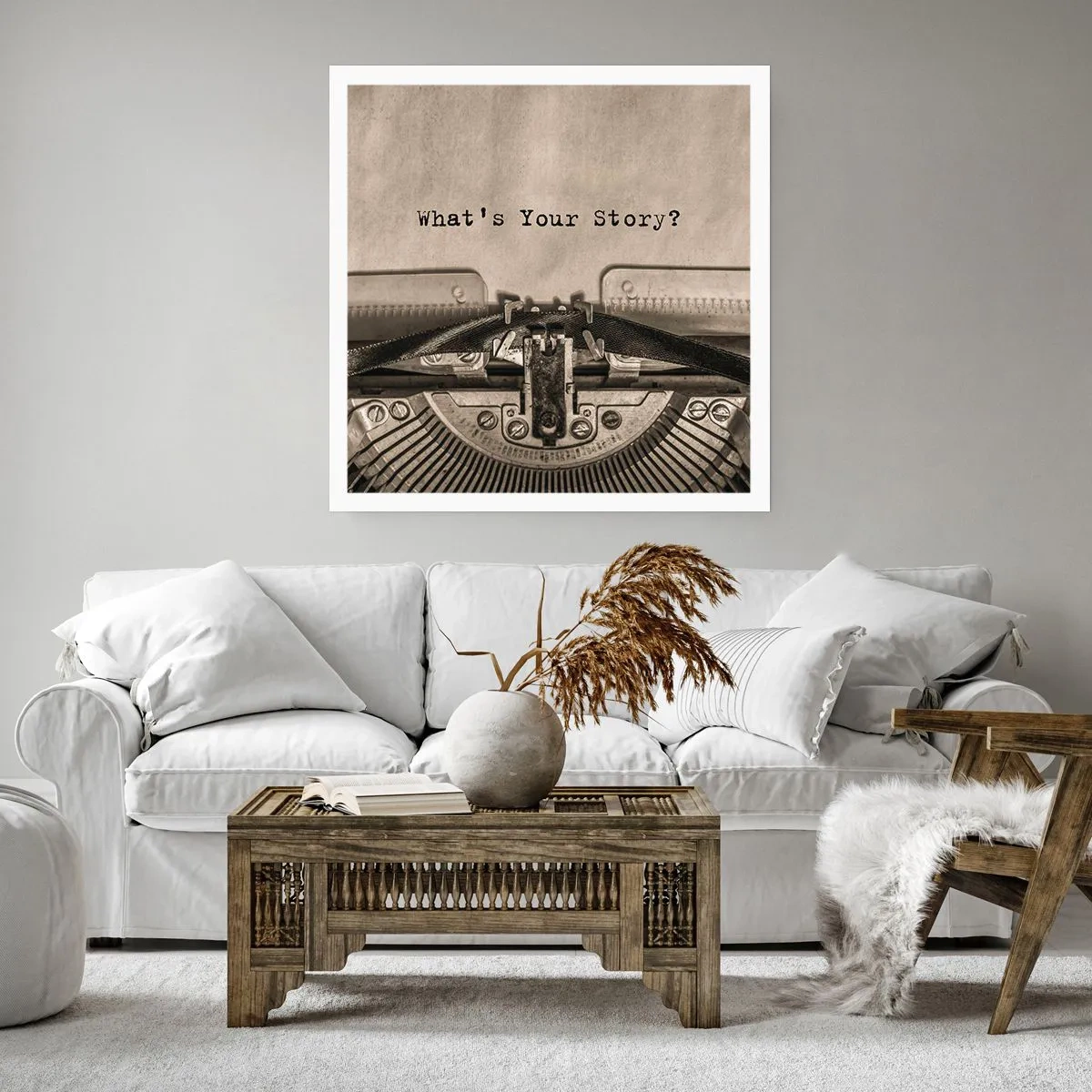 Poster - Vertel het mee - 50x50 cm