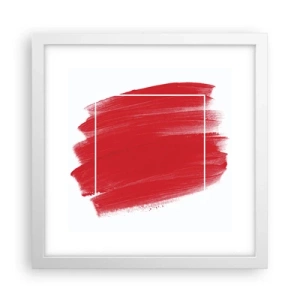 Poster in een witte lijst - Uit het frame - 30x30 cm