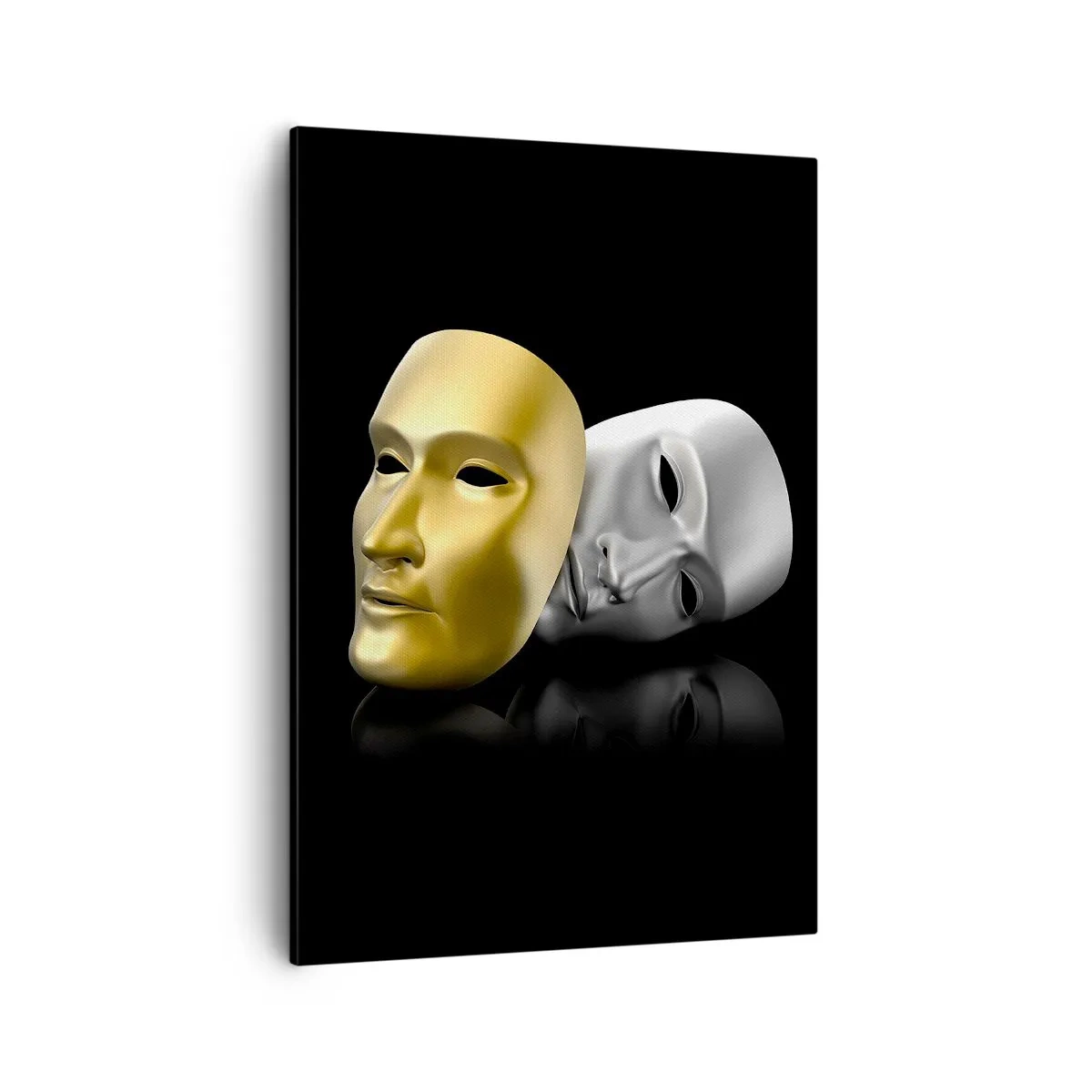 Schilderen op canvas - Het leven is theater - 50x70 cm