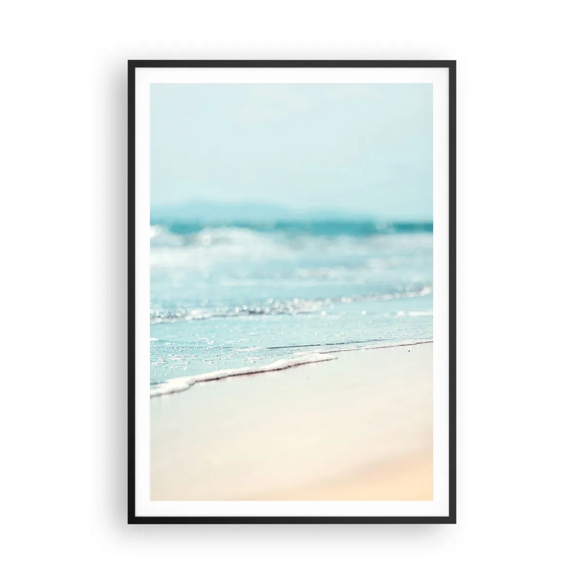 Poster in een zwarte lijst - Warmte en geluid - 70x100 cm