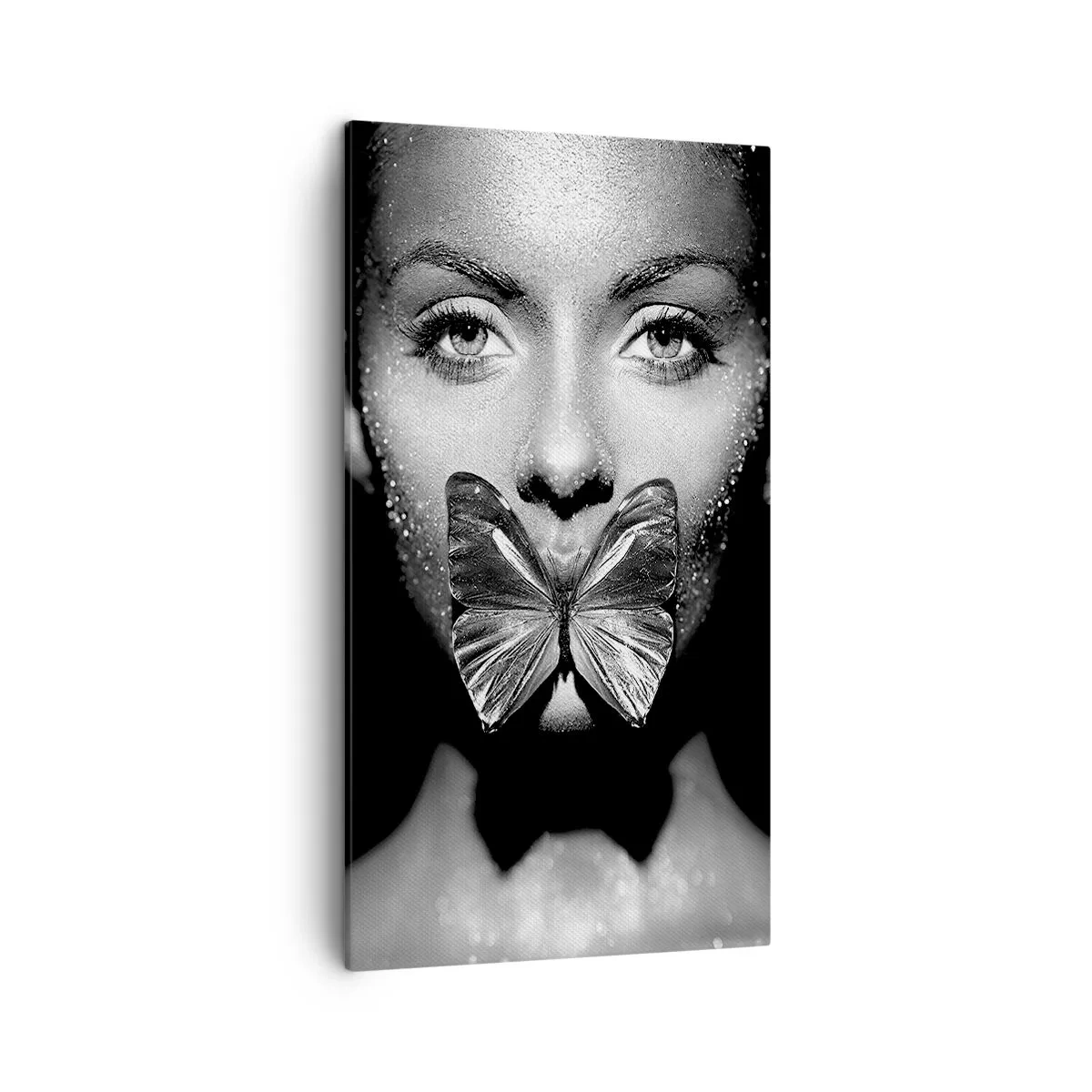 Schilderen op canvas - Vlinder kus - 45x80 cm