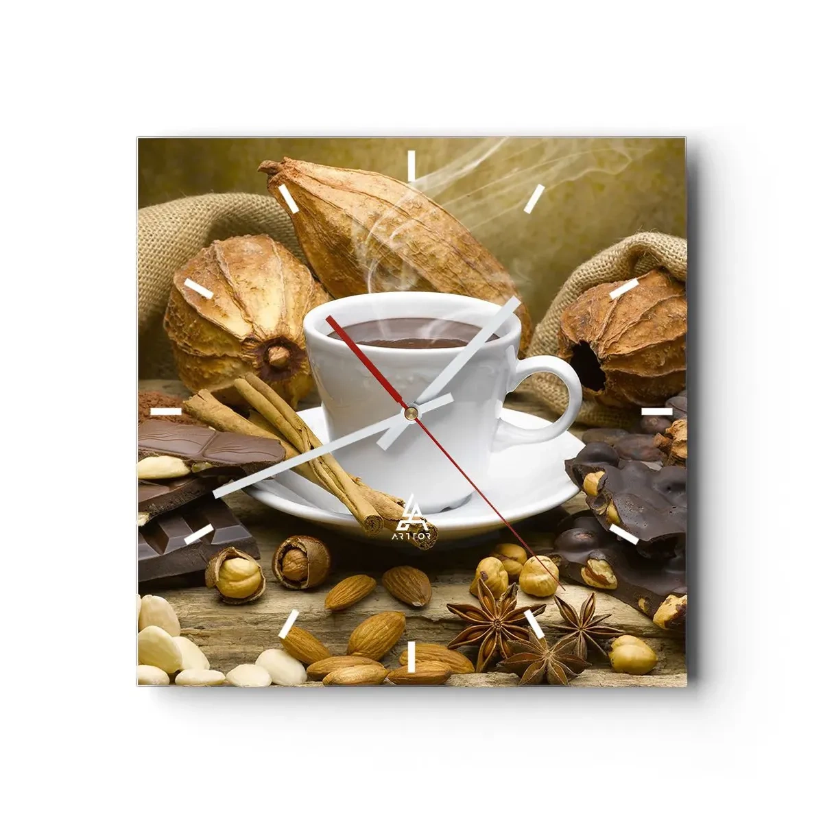 Wandklok - Klok - Voor sensatiezoekers - 30x30 cm