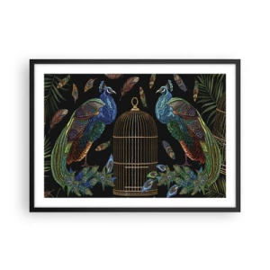 Poster in een zwarte lijst - In koninklijke gewaden - 70x50 cm