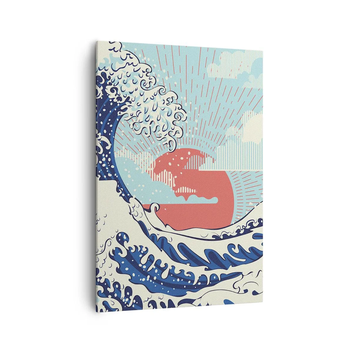 Schilderen op canvas - Van Japanse inspiratie - 70x100 cm