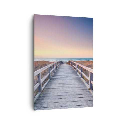 Schilderen op canvas - Baltische avond aurora - 70x100 cm