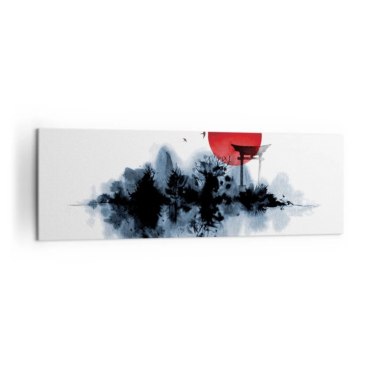 Schilderen op canvas - Japanse weergave - 160x50 cm