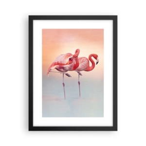 Poster in een zwarte lijst - De kleur van de ondergaande zon - 30x40 cm