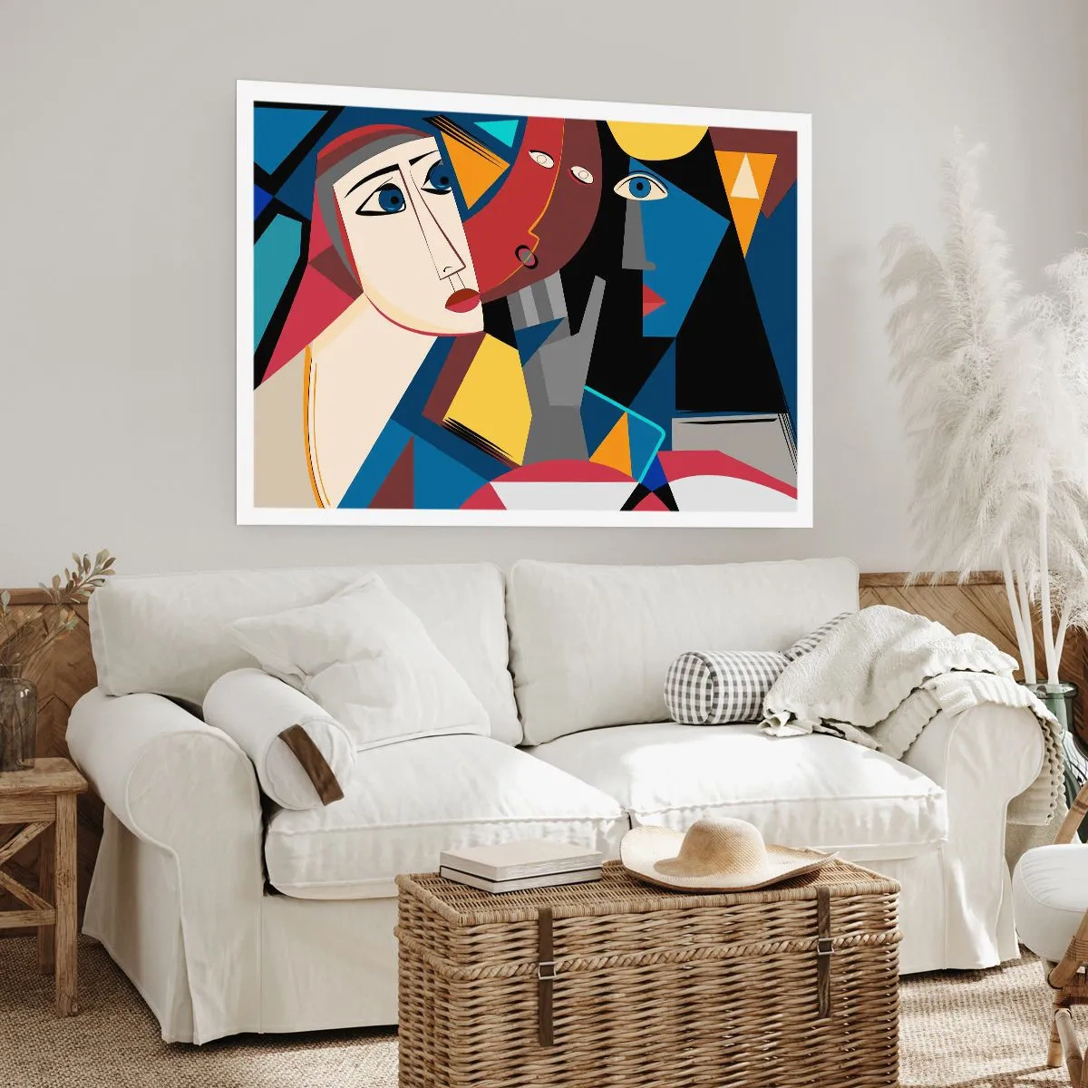 Poster - Een gesprek tussen kubisten - 70x50 cm