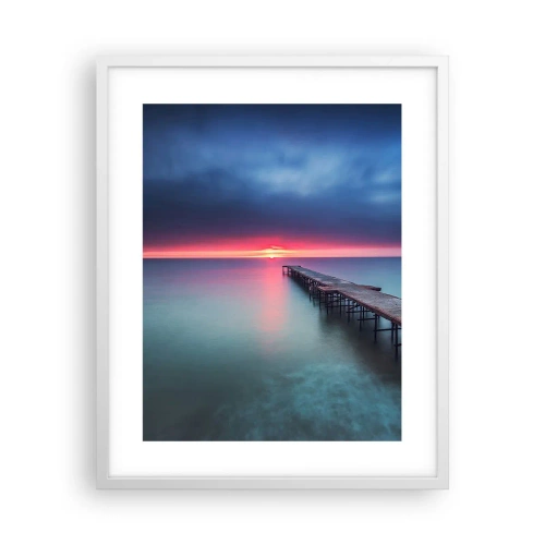 Poster in een witte lijst - Tussen hemel en aarde - 40x50 cm