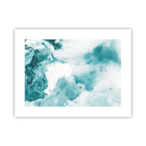 Poster - Moerast van blauw - 40x30 cm