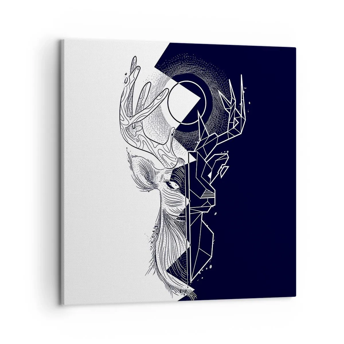 Schilderen op canvas - De strijd en de eenheid van tegenstellingen - 50x50 cm