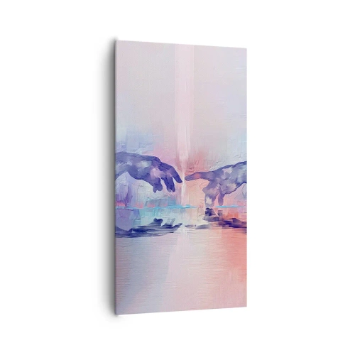 Schilderen op canvas - Goddelijke levensvonk - 65x120 cm