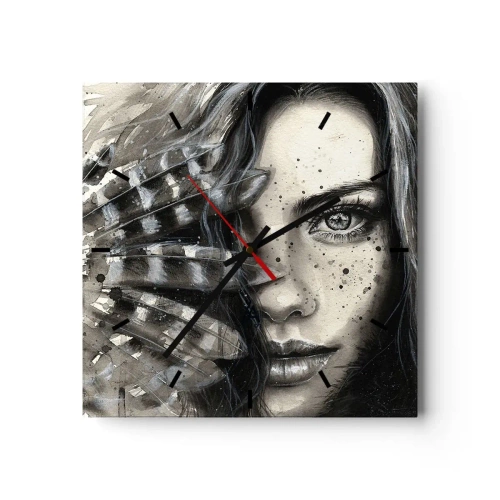 Wandklok - Klok - Wilde schoonheid - 40x40 cm