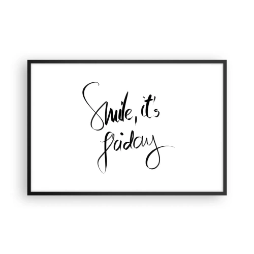 Poster in een zwarte lijst - Echte vreugde - 91x61 cm