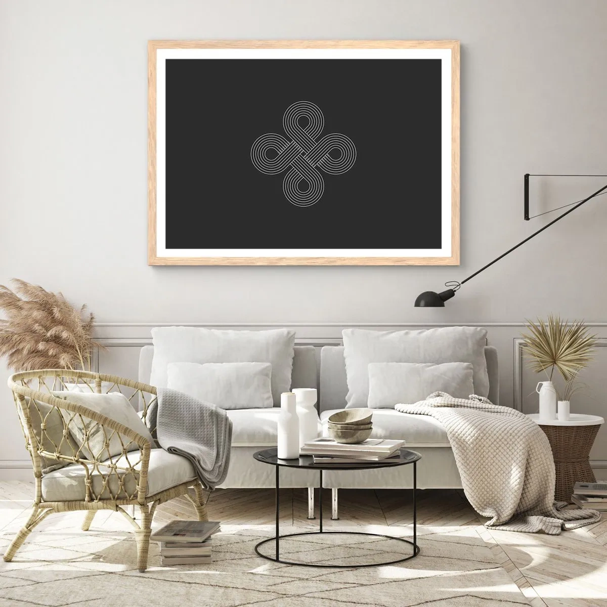 Een poster in een licht eiken lijst - In de Keltische geest - 40x30 cm