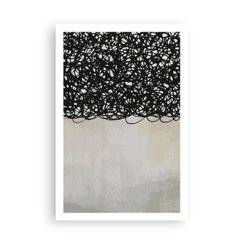 Poster - Turbulente abstractie - 61x91 cm