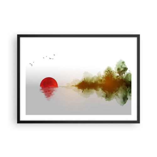 Poster in een zwarte lijst - Een belofte van vrede - 70x50 cm