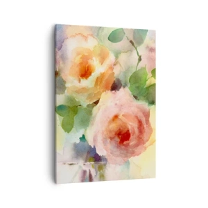 Schilderen op canvas - Delicaat als aquarel - 50x70 cm