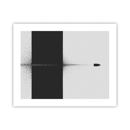 Poster - Rechtstreeks naar het doel - 50x40 cm