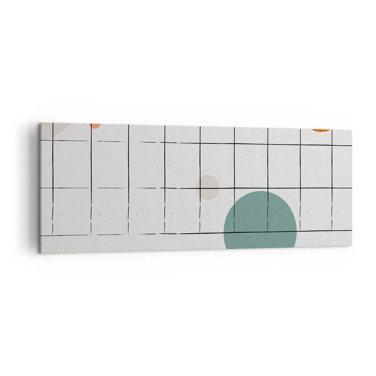 Schilderen op canvas - Gevangen. Wij of zij? - 140x50 cm