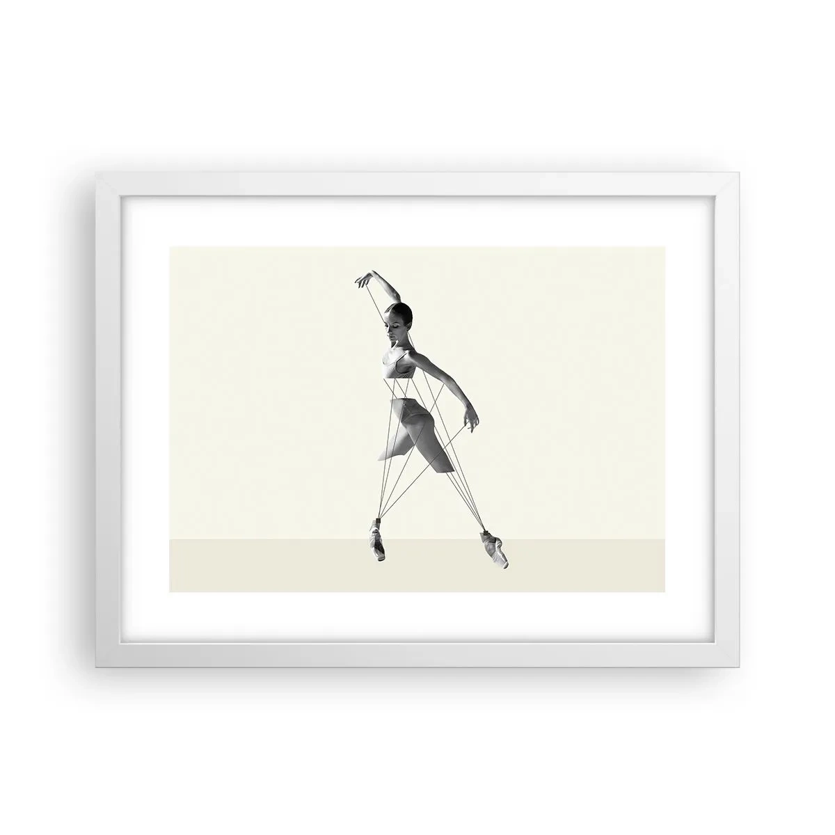 Poster in een witte lijst - In het theater van de wereld - 40x30 cm