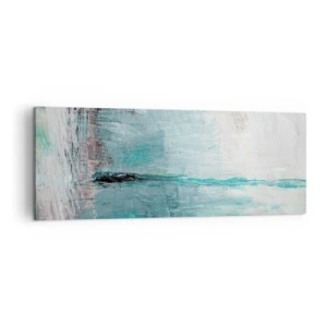 Schilderen op canvas - Horizontaal in blauw - 140x50 cm