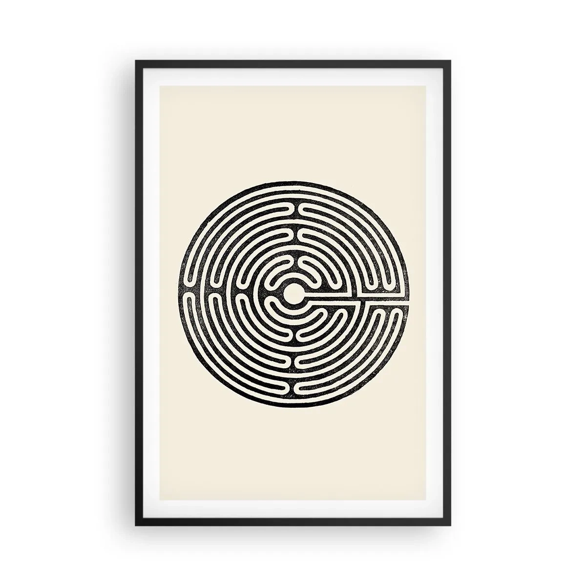 Poster in een zwarte lijst - Mysterieuze orde - 61x91 cm