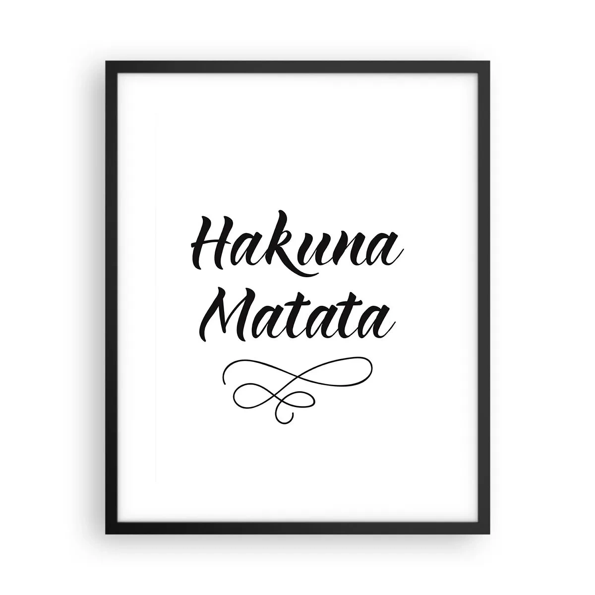 Poster in een zwarte lijst - Beste advies - 40x50 cm