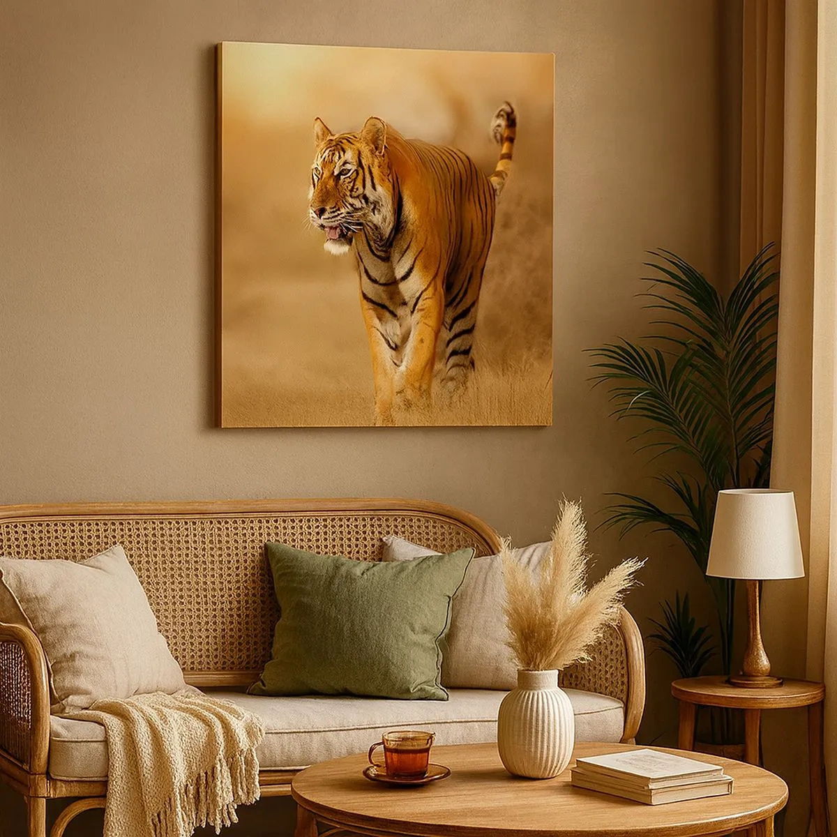 Schilderen op canvas - Voor de aanval - 30x30 cm