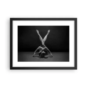 Poster in een zwarte lijst - De geometrie van naaktheid - 40x30 cm