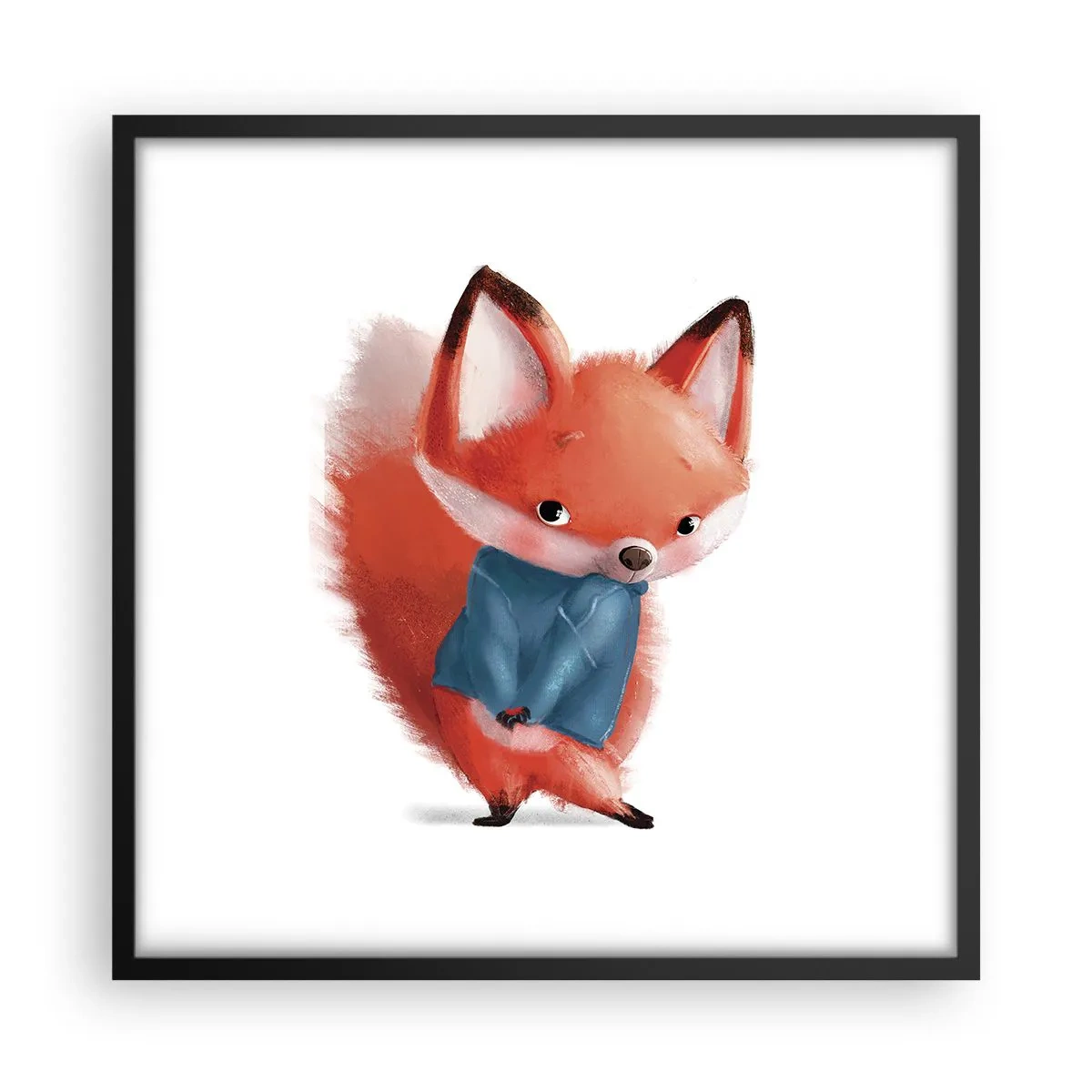 Poster in een zwarte lijst - Past het bij me? - 50x50 cm