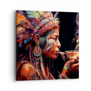 Schilderen op canvas - Magisch ritueel - 40x40 cm