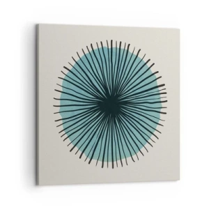 Schilderen op canvas - Stralend in het blauw - 60x60 cm