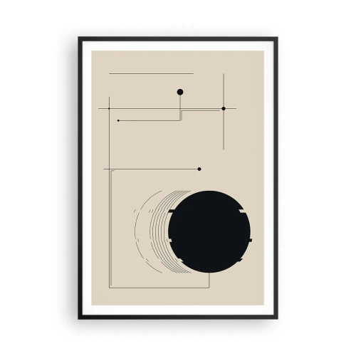 Poster in een zwarte lijst - Een flexibele en dynamische compositie - 70x100 cm