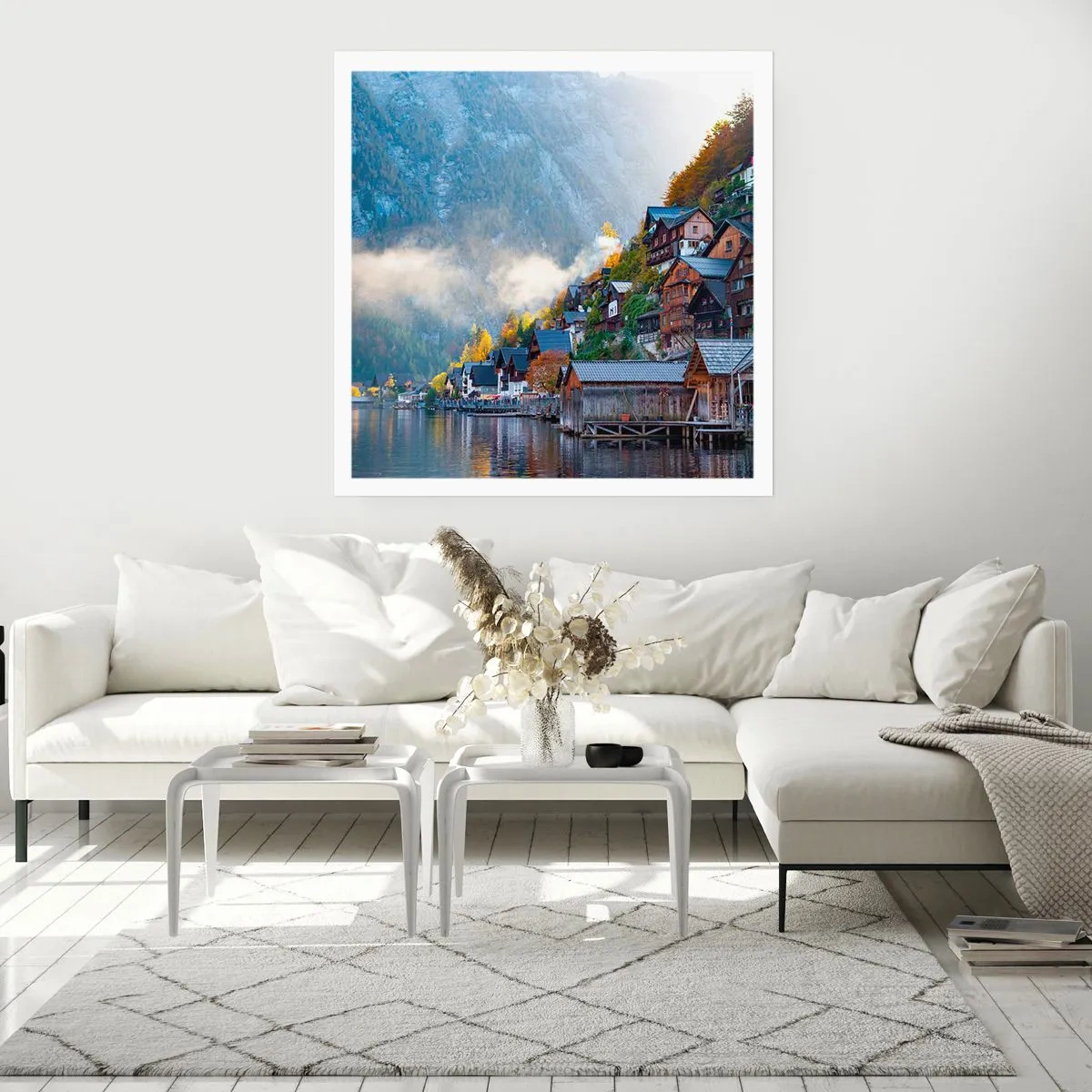 Poster - Alpine sfeer - 40x40 cm