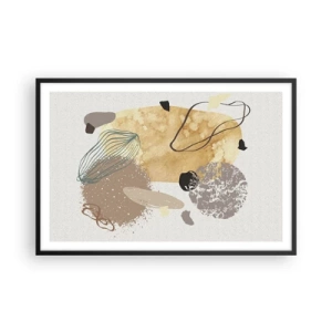 Poster in een zwarte lijst - Toegepaste plumcologie - 91x61 cm
