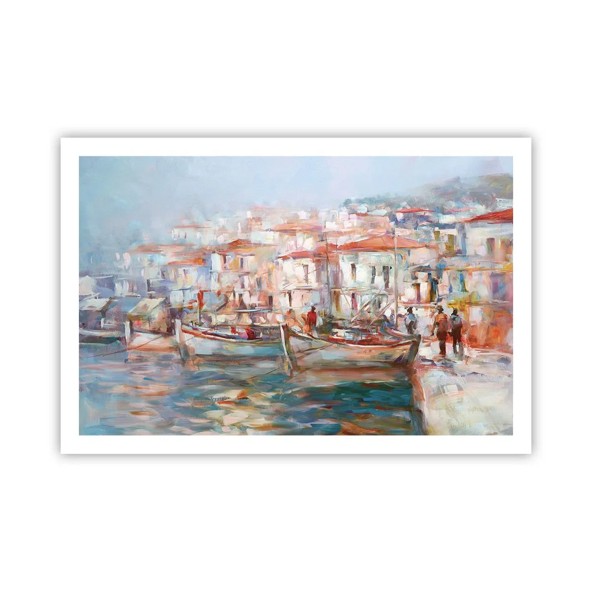 Poster - Pastel vakantie - 91x61 cm