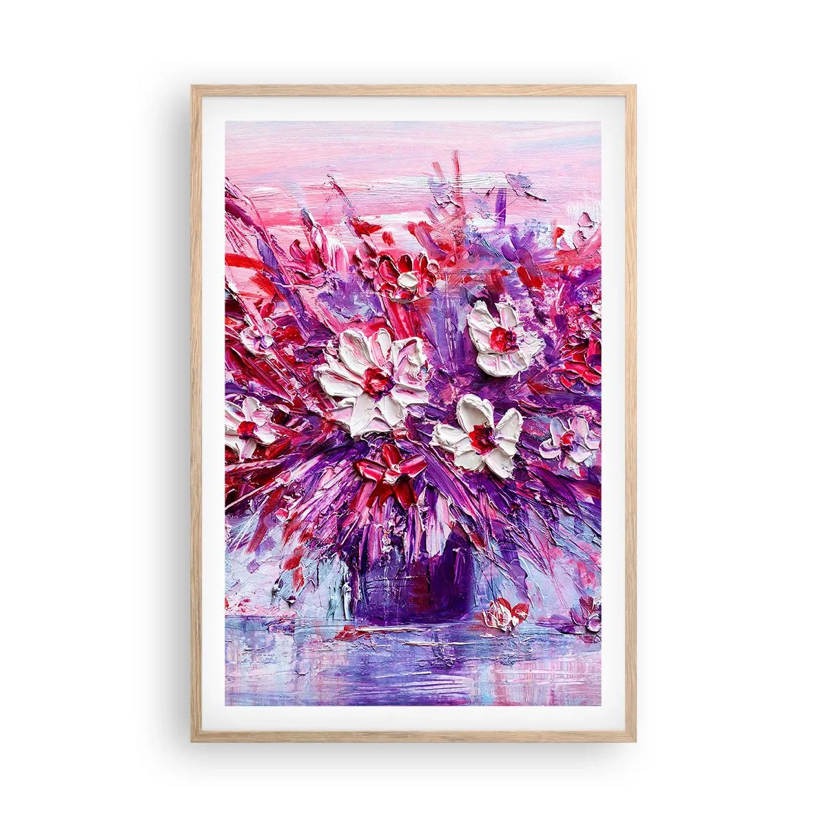 Een poster in een licht eiken lijst - Onschuld en passie - 61x91 cm