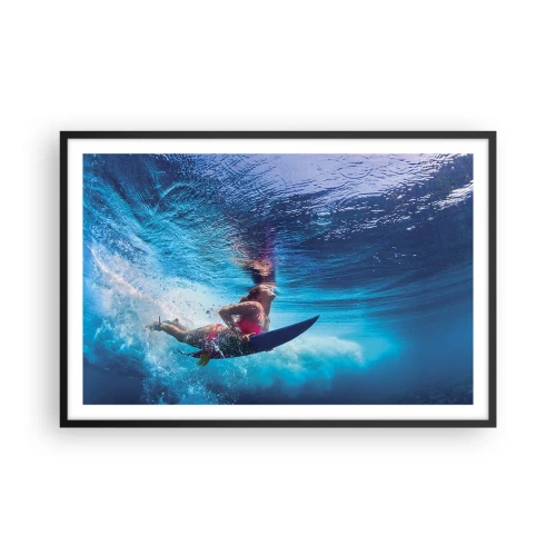 Poster in een zwarte lijst - De diepte van vreugde - 91x61 cm